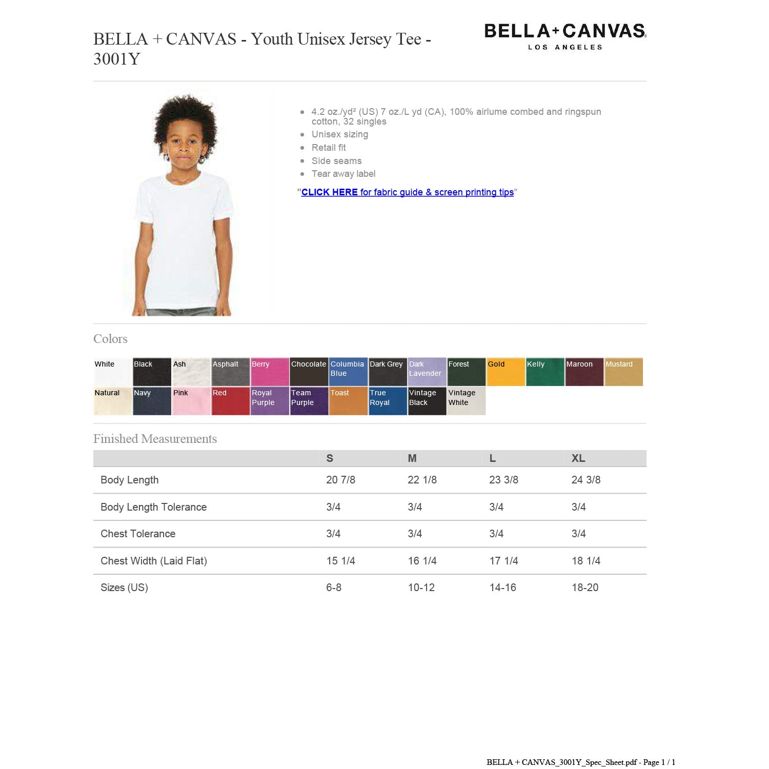 Custom Youth Bella Canvas Shirt