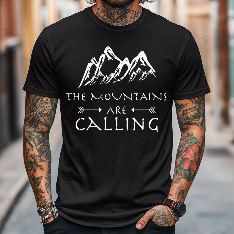 MOUNTAINS ARE CALLING MENS SHIRT