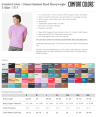 Private Order for Jared - 9 Comfort Colors Shirts