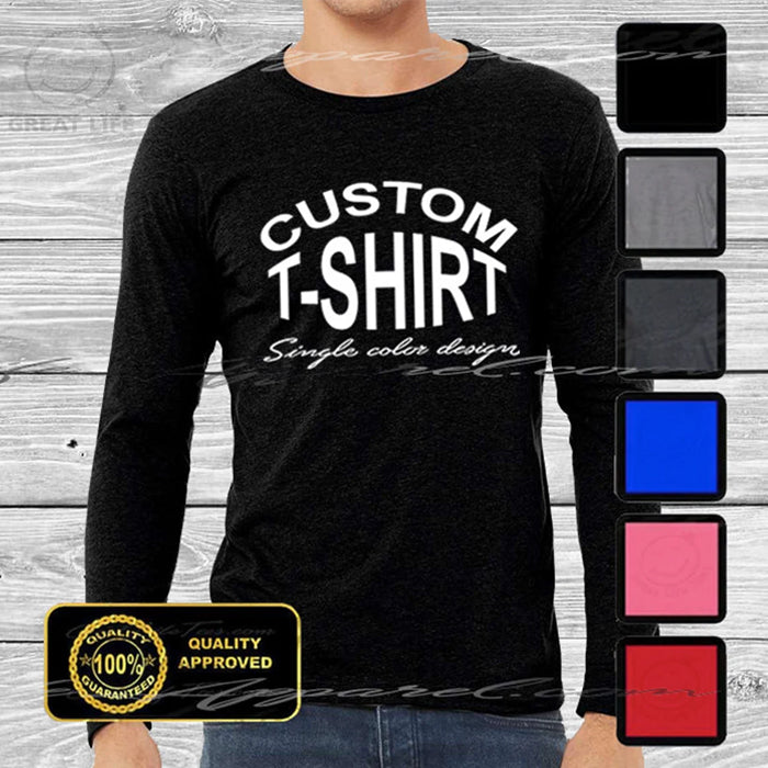 Custom Long Sleeve Bella Canvas Men's Shirt